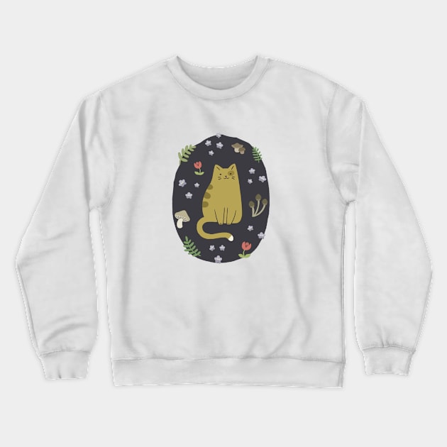 Forest Cat Crewneck Sweatshirt by pantera